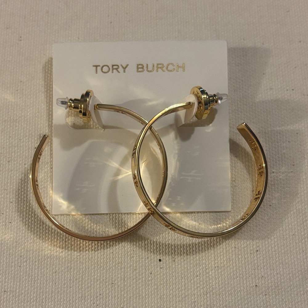 Tory Burch Gold Hoop Earrings